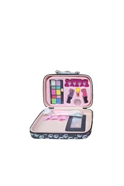Rally Realistic Pretend Play Makeup Bag Set for Girls with Portable Storage C...
