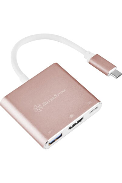 SilverStone Adapter SST-EP08P Type-C (pink / white)