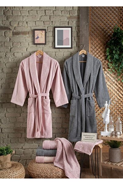 Fiesta Tekstil Nova Jacquard 6-Piece Bathrobe Set
