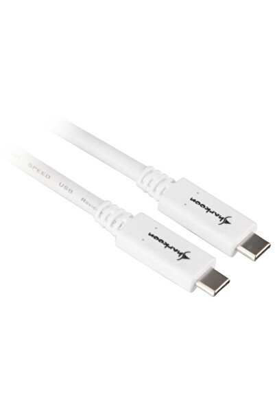 SHARKOON USB 3.1 Cable C-C - white - 0.5m