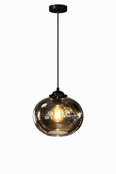 MINIMAL ETICARET VE BILGI TEKNOLOJILERI Bubble ONE Silver Chrome Sarkıt Cam A...