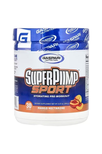 Gaspari Nutrition SuperPump™ Sport, Hydrating Pre-Workout, Mango Nectarine, 8...
