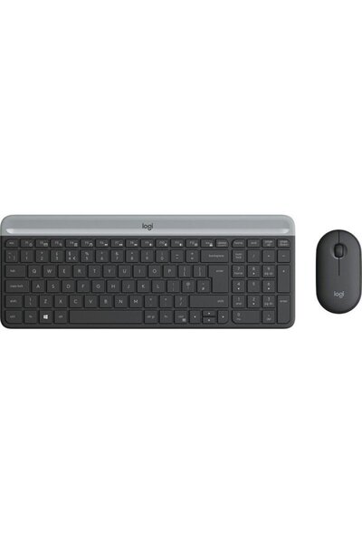 logitech Tastatură wireless combinată MK470 GRAFIT, cu structură germană și Q...