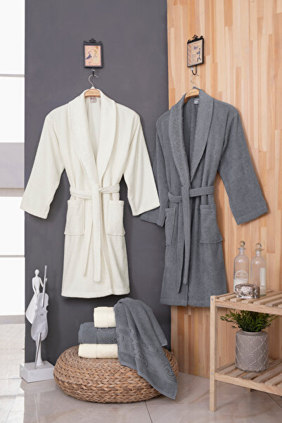 Fiesta Tekstil Nova Jacquard 6-Piece Bathrobe Set