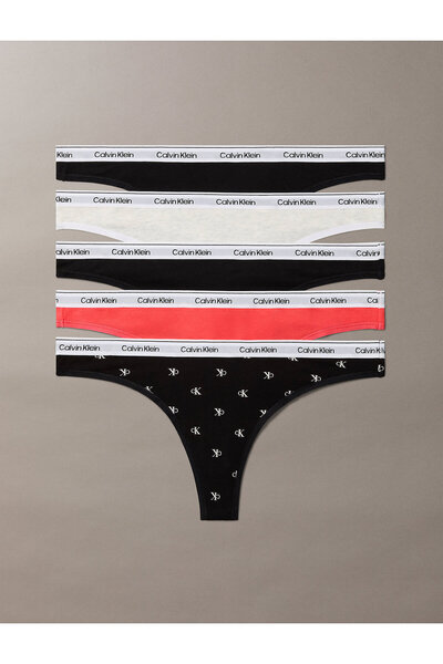 Calvin Klein 5 Pack Thongs - Icon Logo