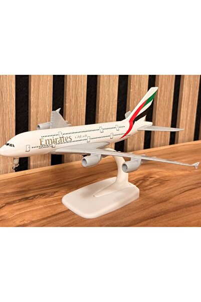 mykhediyevesanatatölyesi Emirates A6-EEJ Metal Maket Uçak – 24 cm Ofis Dekora...