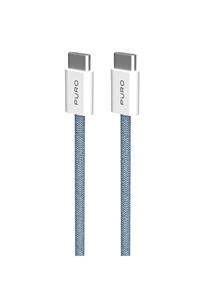 Puro Elektrik Cablu USB-C Puro Fabrik 60W - 1,5 m - Albastru