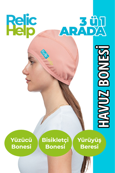 RelicHelp Havuz Bonesi, Yüzücü Bonesi, Bisikletçi Beresi, Kask Beresi, Yürüyü...