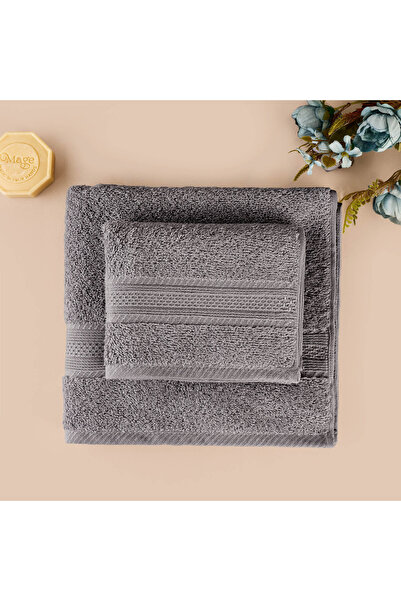 MATMEL 2-Piece Towel Set - Anthracite - 40X60 cm + 60X100 cm