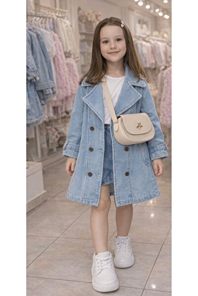 ipekkids Girls' Clothing Trench Coat Skirt Bluz Ça Bag Ombi̇n