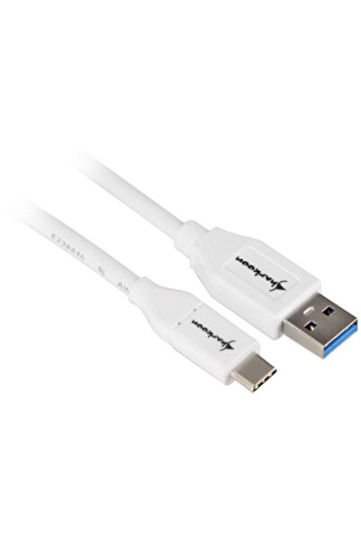 SHARKOON USB 3.1 Cable A-C - white - 0.5m