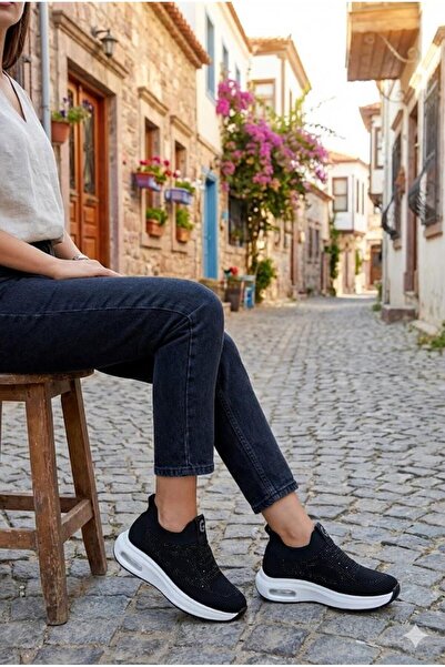 Guja 26Y302-1 Comfortable Air Sole Stone Textile Laceless Sports Sneakers Wom...