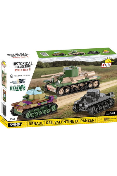Cobi Klocki Renault R35 - Valentine IX - Panzer I