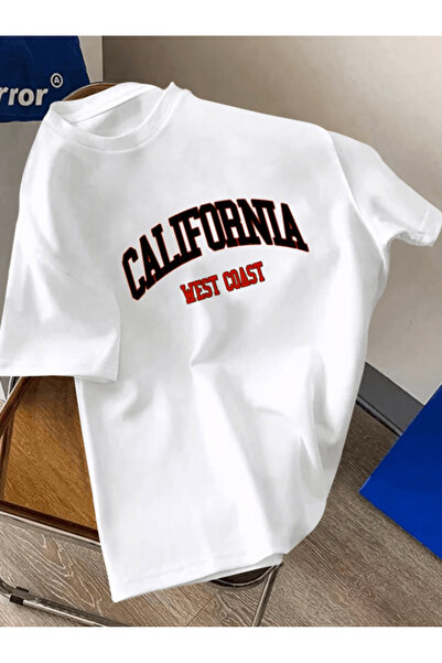 Marco Fresco Μπλουζάκι με στάμπα Καλιφόρνια σε μεγάλο μέγεθος