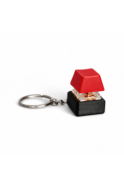 Akıllı Cep Dünyası Kırmızı Keycap Tuş Anahtarlık - Blue Switch - Stres Atıcı ...