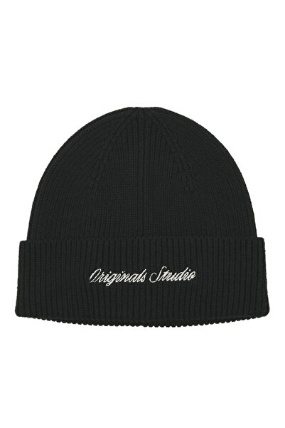 Jack & Jones Muška crna Jacnorrebro regularna beanie kapa Noos beretka 122840...