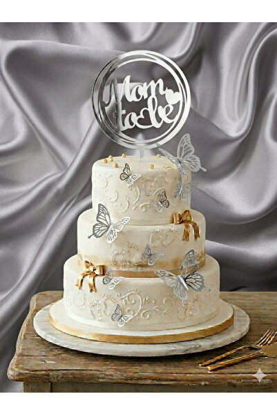 GOLDCENTER Διακοσμητικό Τούρτας για Μελλοντικές Μαμάδες με Κείμενο και Πεταλούδα