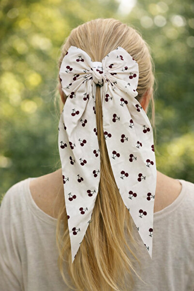 İnDerin Pamuk paket trešnje Sa deznom dugi rep ženski dodatak za kopču za kosu