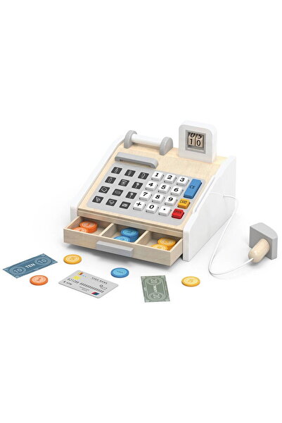 Viga Casa de marcat din lemn pentru copii cu accesorii