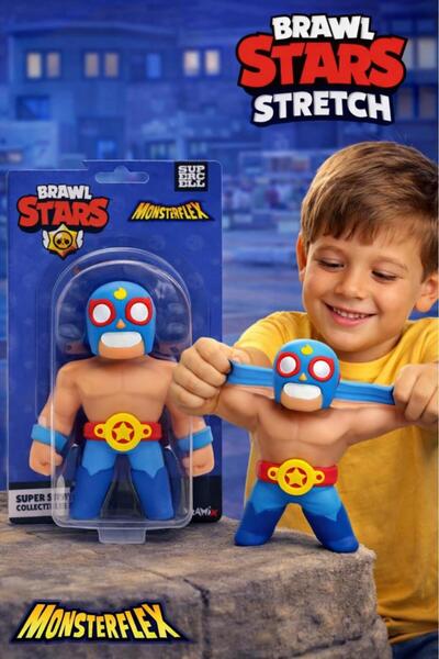 BRAWL STARS Monster Flex Super Stretch Figür - El Primo