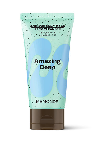 MAMONDE Amazing Deep Mint Charcoal-ate Mask to Foam Cleanser - Gözenek Arındı...