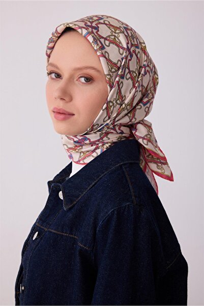 Belli Μαντήλι Tivil Pure Silk IST 4328 - 80 Φούξια Μοτίβο Μπατίκ