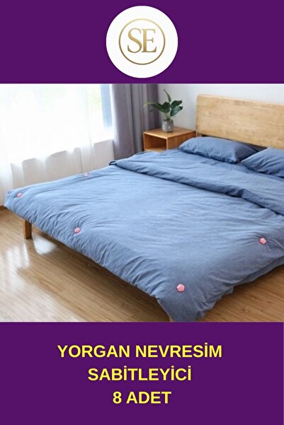 SERCAN ONLİNE #PREMİUM KEYİF Yorgan Nevresim Sabitleyici 8 Adet Rahat Uyku Ga...