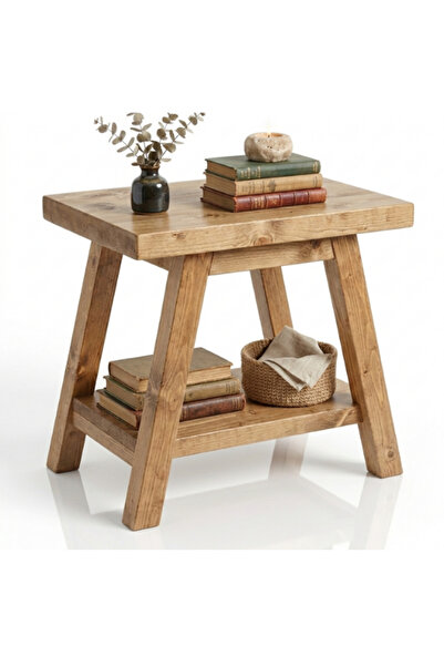 AL3B A classic wooden side table (nightstand) that combines simplicity and el...