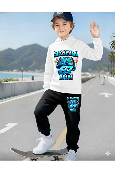 stil x Six Seven Printed Boys' Tracksuit, 67 Designs