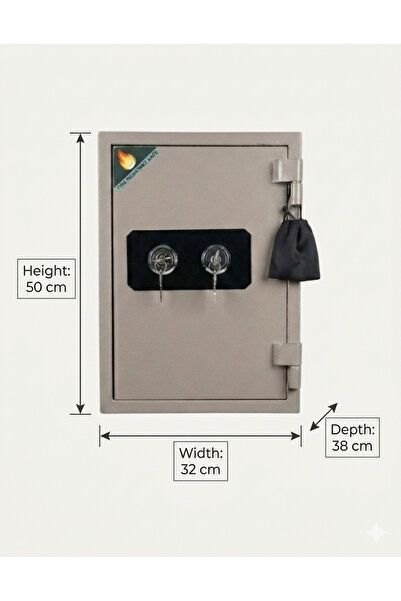 Protector خزنة مفاتيح صناعة وطني مقاومة للحريق بدرج داخلي وزن 45 كيلوا