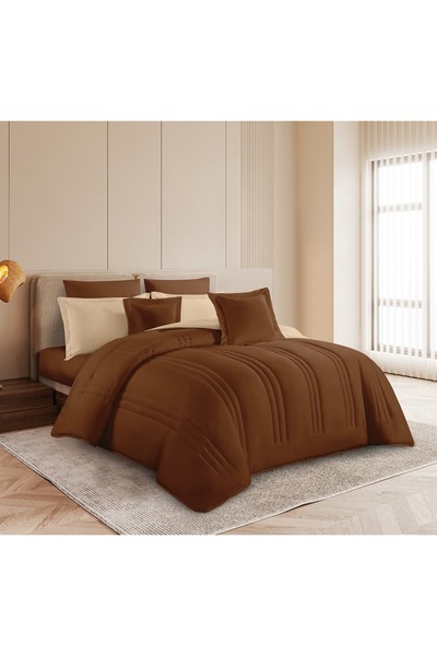 Ropi Double bed comforter set with a hotel-style design, double-sided, to add...