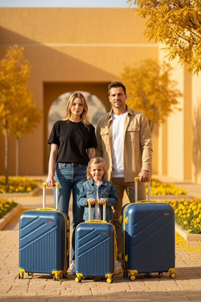 IVS 3, lü Set Kırılmaz Polipropilen Silikon Valiz Bavul Seyahat Çantası