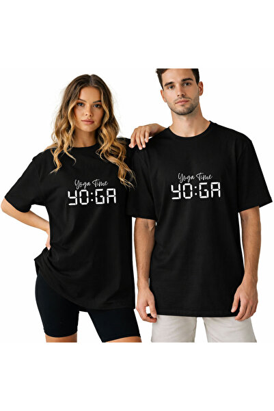 Kidilia Yoga Time Unisex Crew Neck Design Tshirt