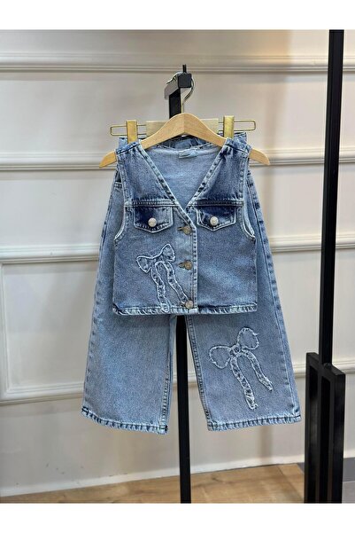 ArdenKids 2-6 Yaş Jean Yelek Pantolon Takım