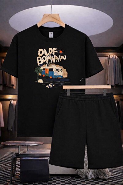 YK WEAR ΣΕΤ T-SHIRT ΚΑΙ ΣΟΡΤΣ OLOF BONNHAU ΜΕ ΣΤΑΜΠΑ Oversize ΠΑΙΔΙΚΟ ΑΓΟΡΙΑΚ...