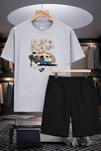YK WEAR ΣΕΤ T-SHIRT ΚΑΙ ΣΟΡΤΣ OLOF BONNHAU ΜΕ ΣΤΑΜΠΑ Oversize ΠΑΙΔΙΚΟ ΑΓΟΡΙΑΚ...
