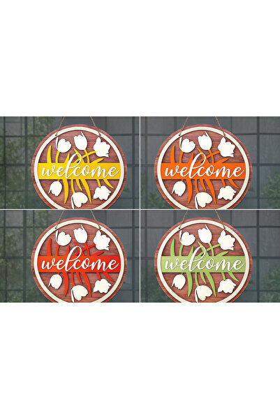 İN3DEX Laser Cut Decorative Door Accessory Colorful Design