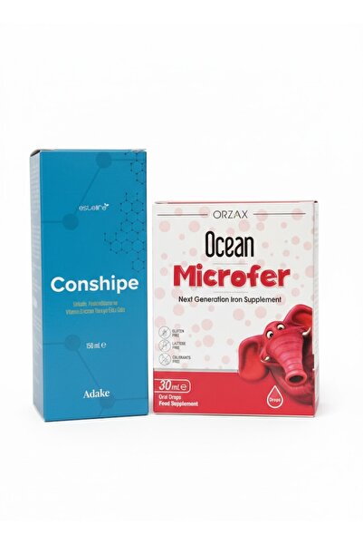 Ocean Microfer 30 ml Liposomal Iron Drops and Conshipe 150 ml Focus Memory Set