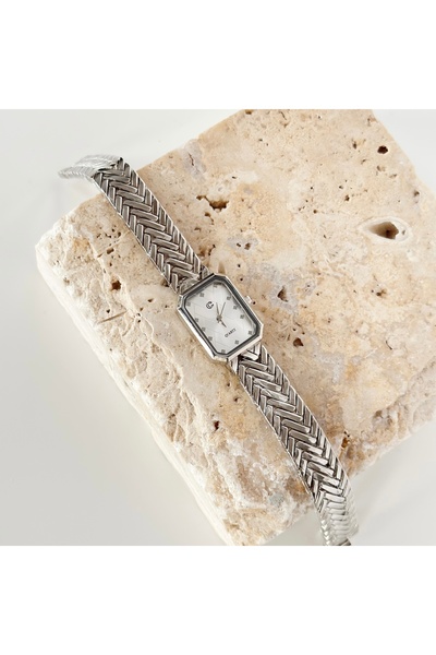 Vesce Atelier Muse Silver Watch White