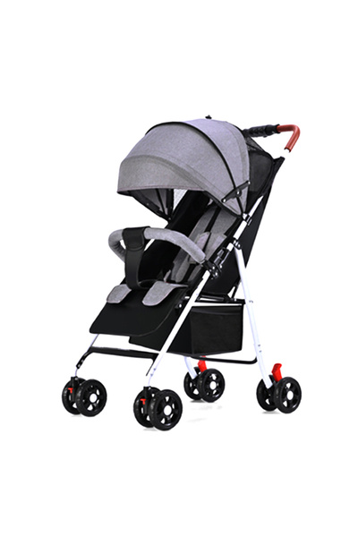 STAR BABiES Lightweight Foldable Travel Stroller W/ Storage Basket & Detachab...