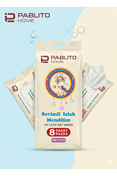 PABLITO HOME Wet Wipes Mini Size 8 X 8 64 Uses Pbt-574
