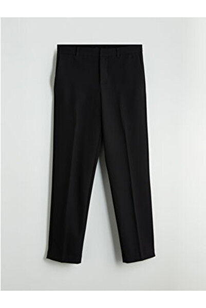 LC Waikiki Pantaloni negri pentru femei cu potrivire standard