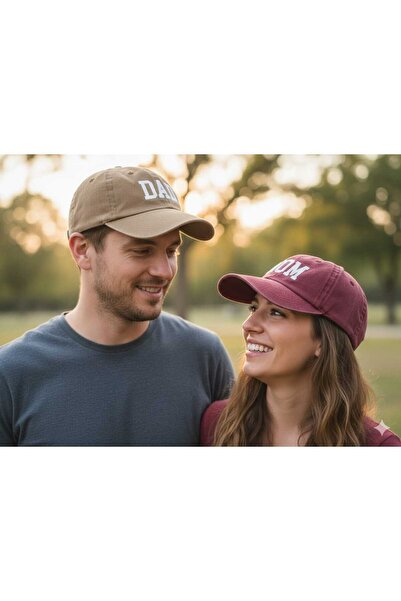 Betülce 2-Piece Mother and Father Combination Family Hat-Vintage Vintage Unis...