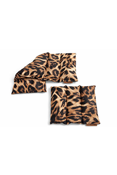 TODO HOME Leopard Printed Pieces of Cherry Seeds Pillow Set