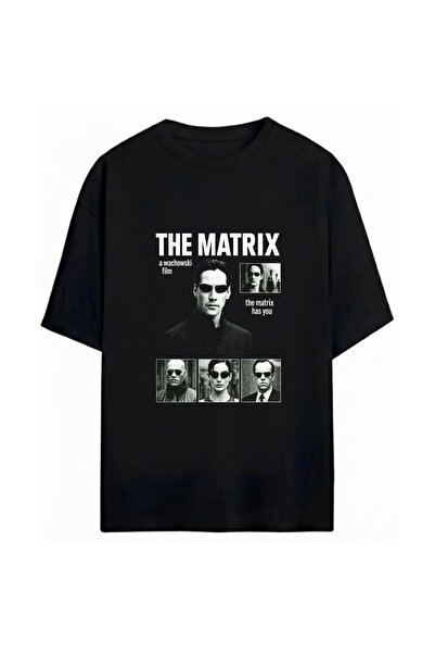 SVART WEAR The Matrix Printed Unisex Oversize 100% Βαμβακερό T-Shirt
