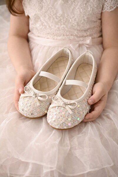 STOCON Girls' Daily Ballet Flats Shoes with Bow Detail, Soft and Comfortable ...