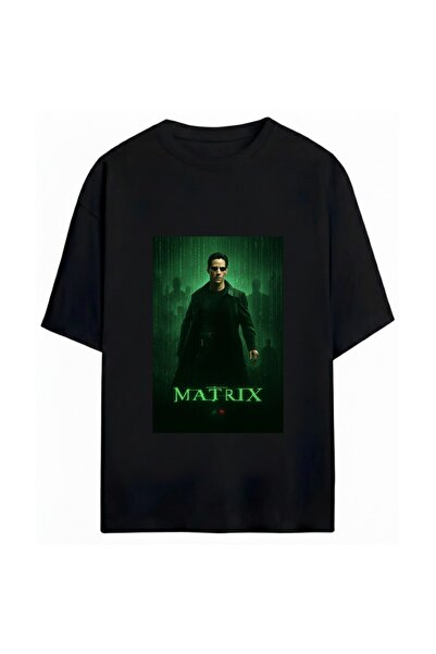 SVART WEAR The Matrix Printed Unisex Oversize 100% Βαμβακερό T-Shirt