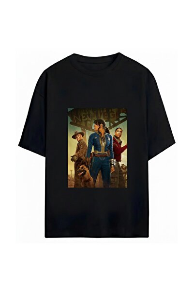 SVART WEAR Μπλουζάκι Fallout Printed Unisex Oversize 100% Βαμβακερό