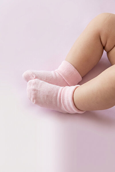 Lui Baby 6'lı Paket Yenidoğan Bebek Pamuk Çorap 0/6 Ay