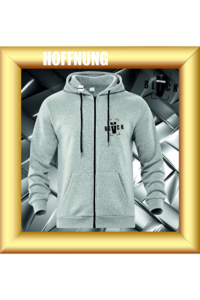 HOFFNUNG Unisex Cotton Lu Oversized Back Hoffning Printed Hooded Collar Comfo...